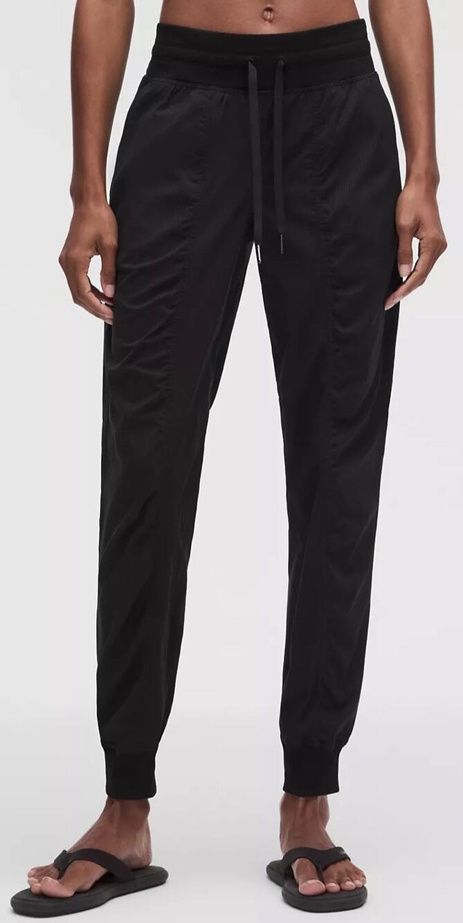 Lululemon Dance Studio Mid-Rise Jogger 7/8 Length Black Sz. 4